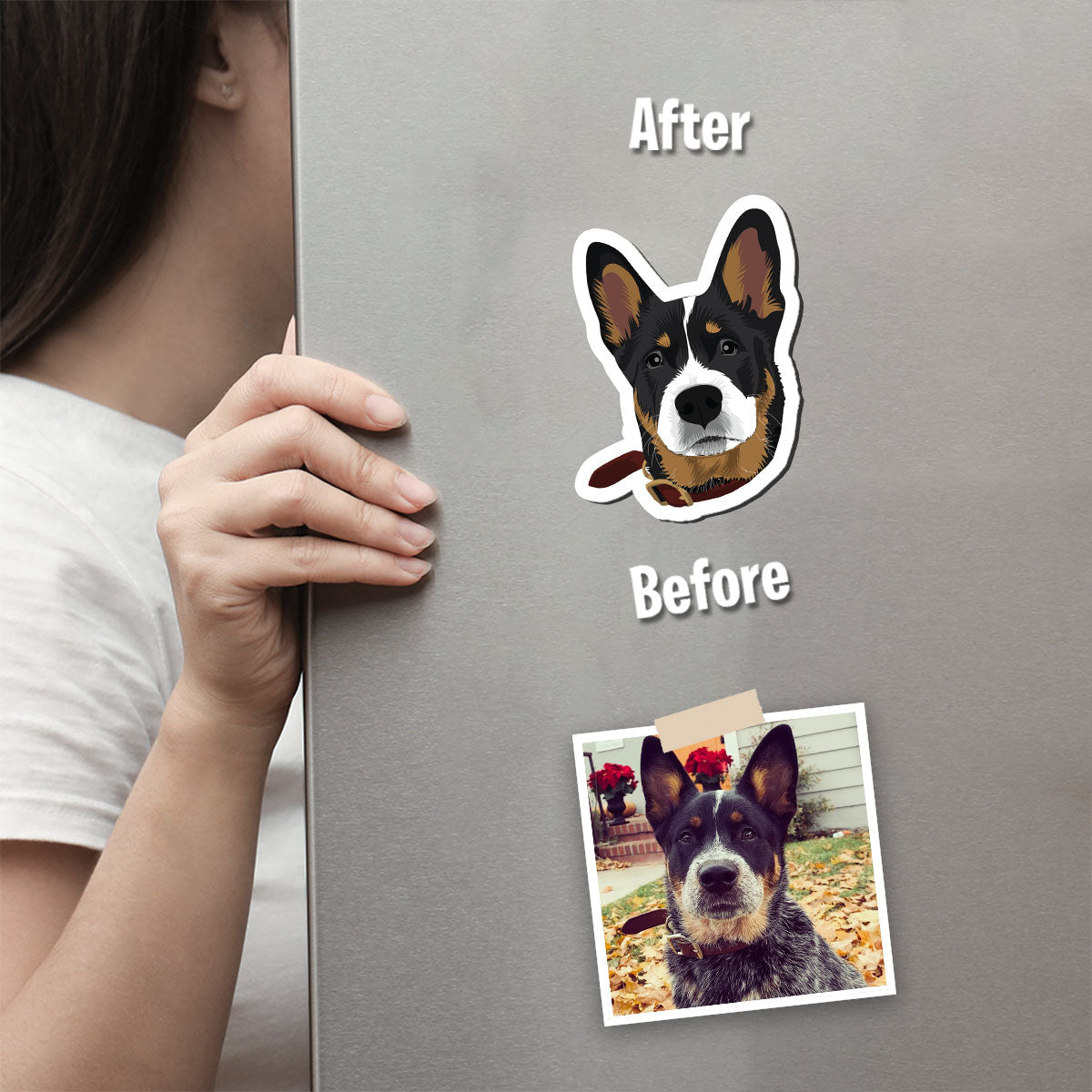 Custom Dog Face Magnets