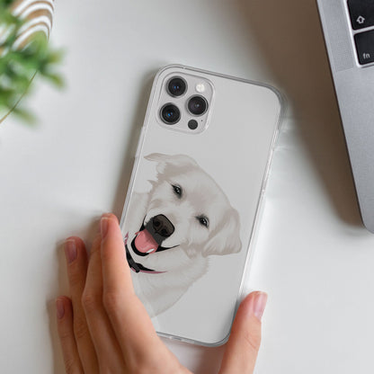 Custom Pet Peekaboo Clear Case