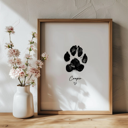 Custom Paw Print Portrait